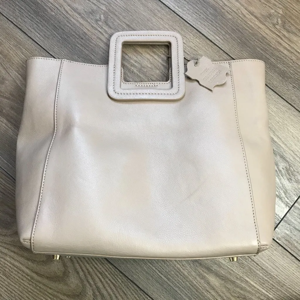 TMRW Studio Antonio Medium Leather Crossbody Bag Removable Inner Pouch Neutral‎ - Image 4