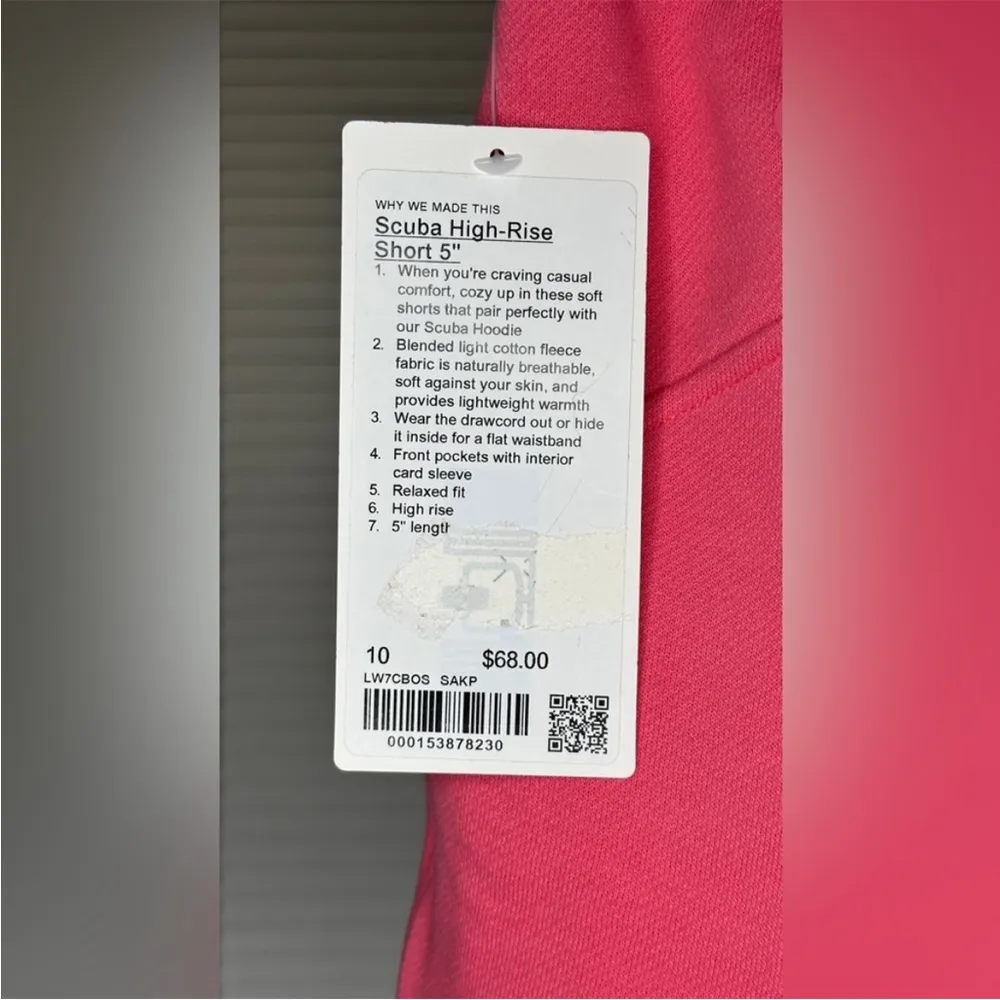 Lululemon Scuba High-Rise Short 5" Sakura Pink Size 10 - Image 6