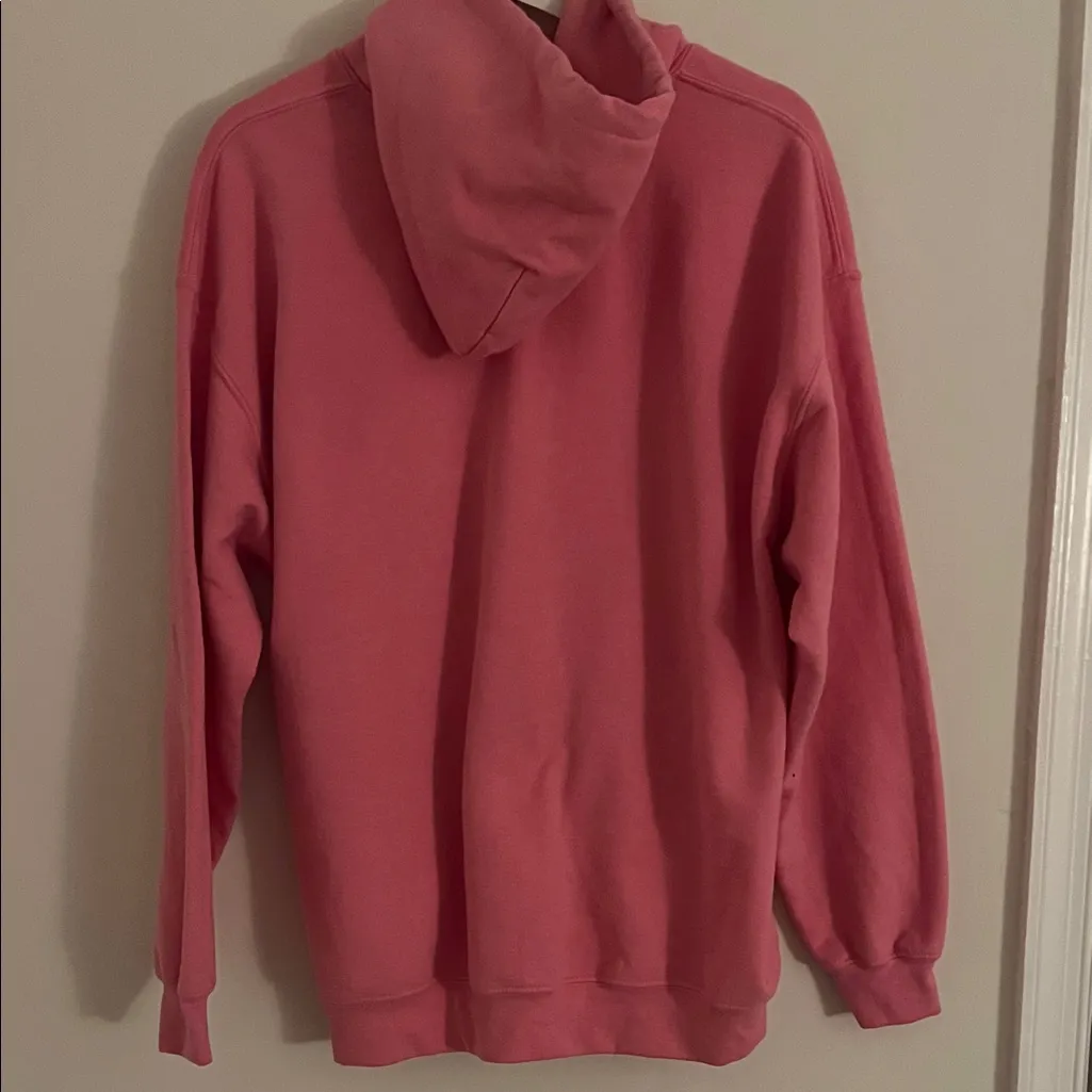 Pink 'Go Birds' Hoodie Size L - Image 3