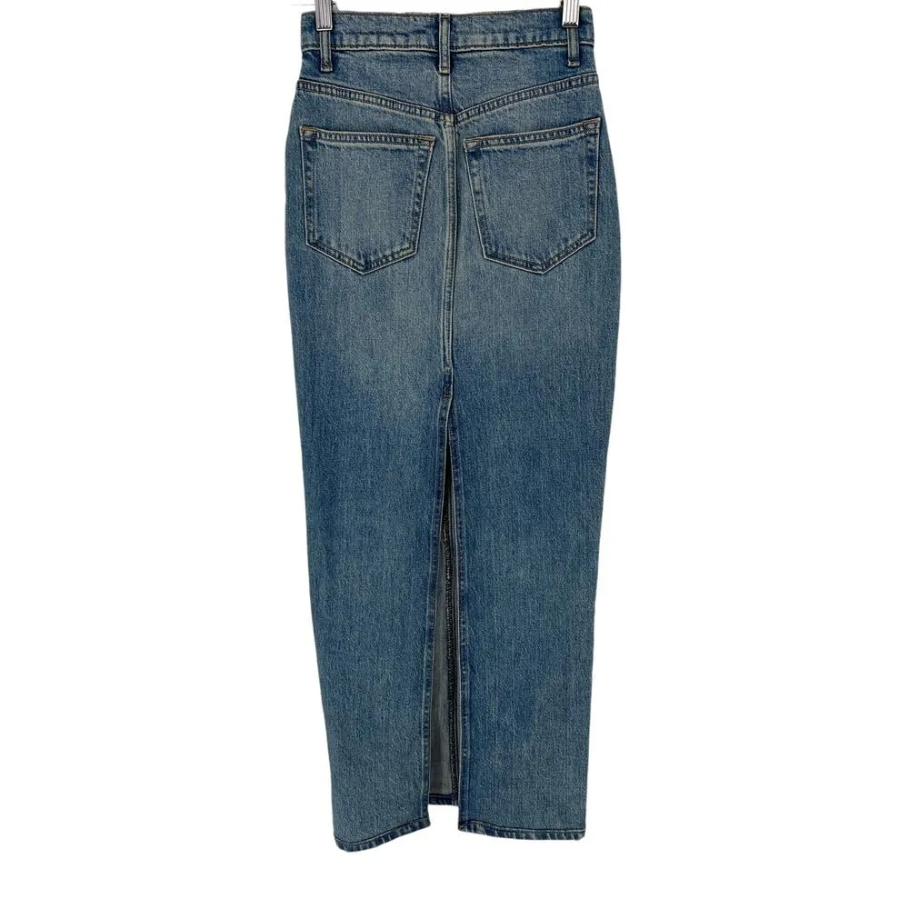 Reformation Blue Daria Denim Maxi Skirt in Merritt - Image 11