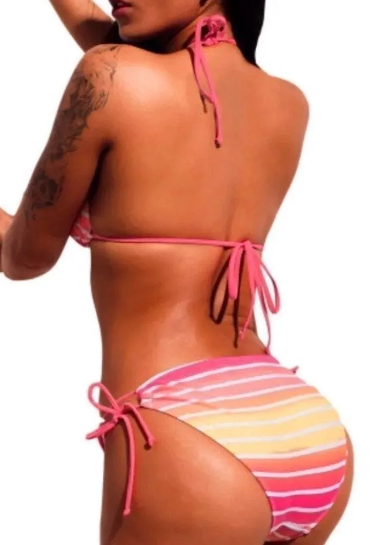 New Pink Ombré Bikini Set. Size M - Image 3