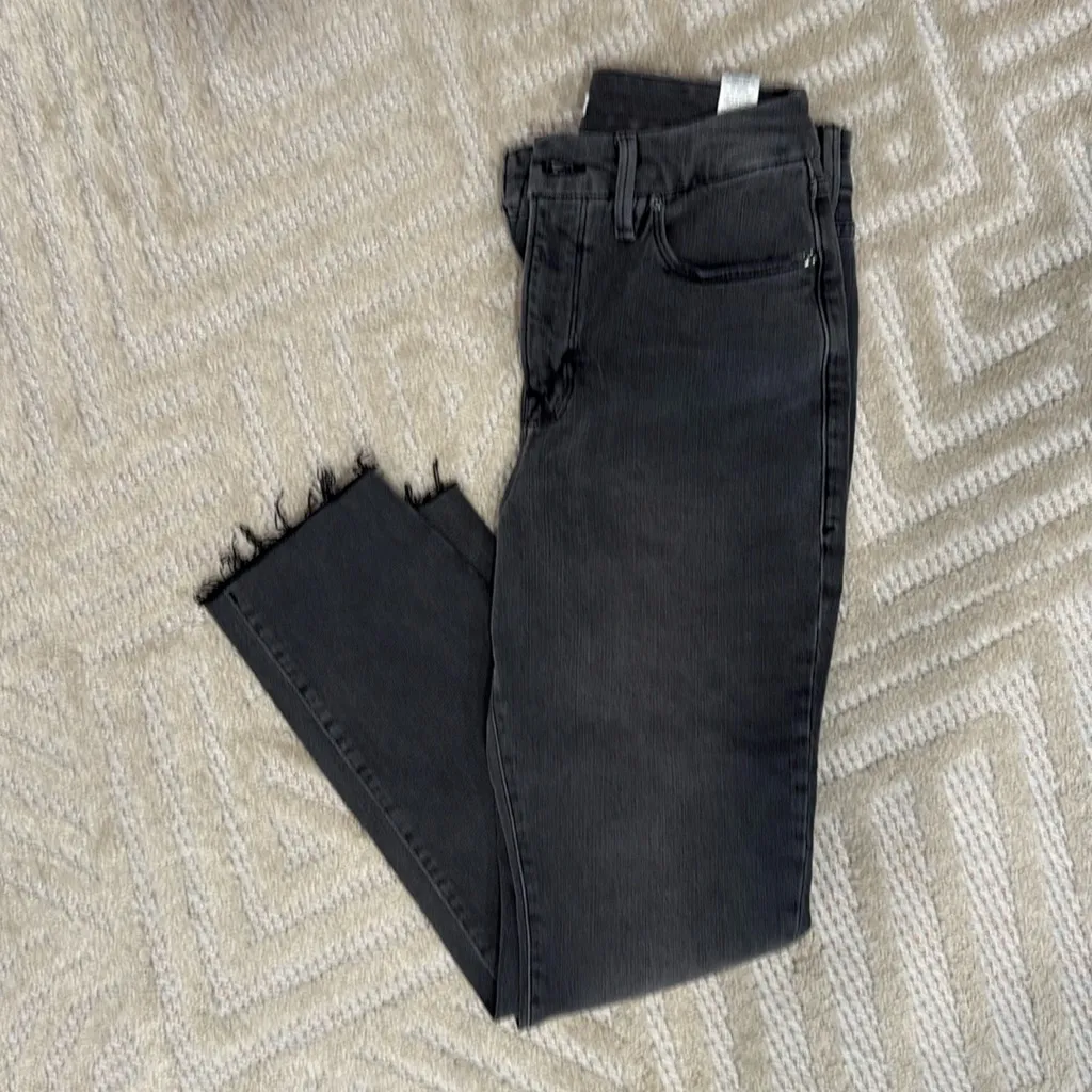 Good American Women's Good Classic Raw Hem Slim Jeans - Image 2