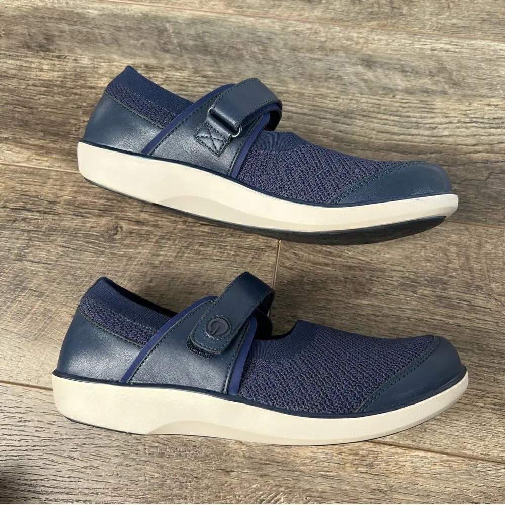 Alegria Traq Qutie Crochet Navy Mary Jane Walking Shoes Size 41 US 10.5 Smart Blue - Image 7