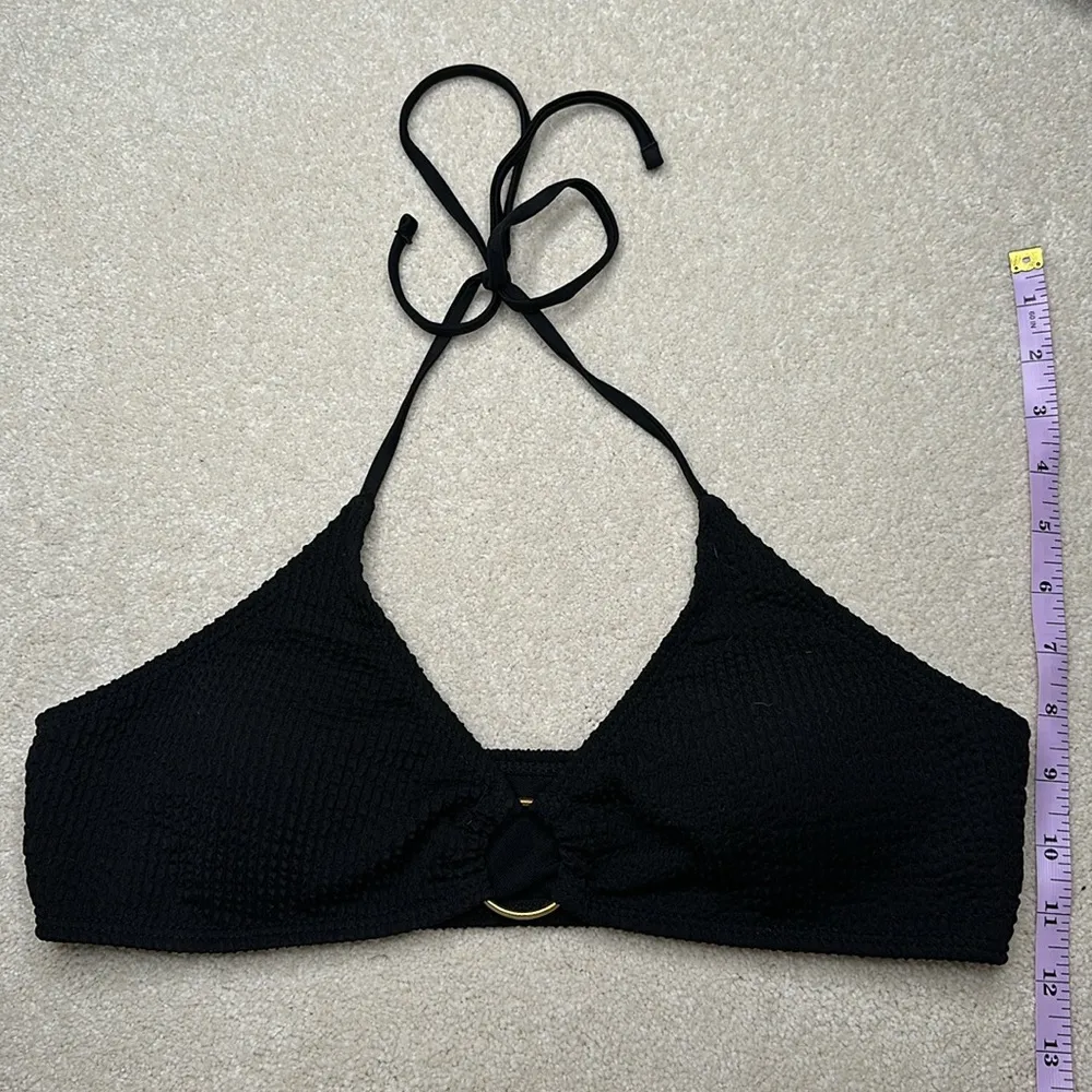 SHEIN: Black Ribbed bikini top - Image 4