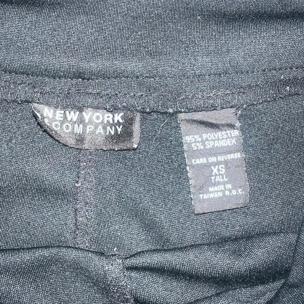 NY&Co Black Flare Leg "Dress Pant Yoga Pants" Size XS High Rise - Image 5