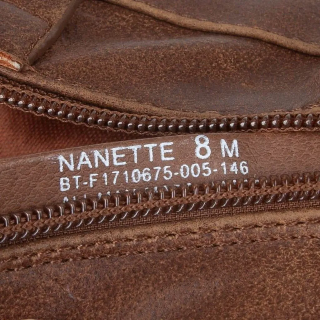 BearTraps Womens Nanette Ankle Boots Size 8M Tan Side Zip Casual Workwear‎ - Image 6