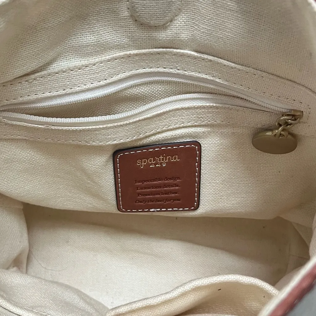 Spartina 449 Reeve Bucket Purse | Woven Saddle Brown - Image 6