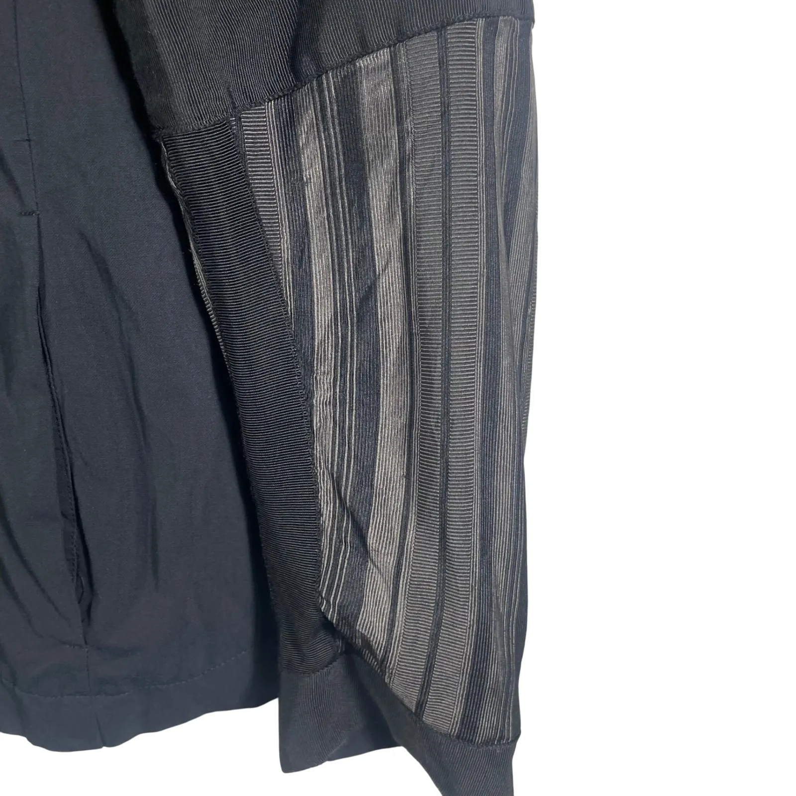 Dries Van Noten Black Sheer Sleeve Jacket Women's Size 38 Made in‎ Belgium - Image 4