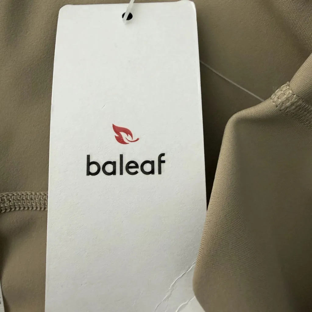 Baleaf High-Waisted Taupe Athletic Leggings Size M NWT(A285) - Image 8