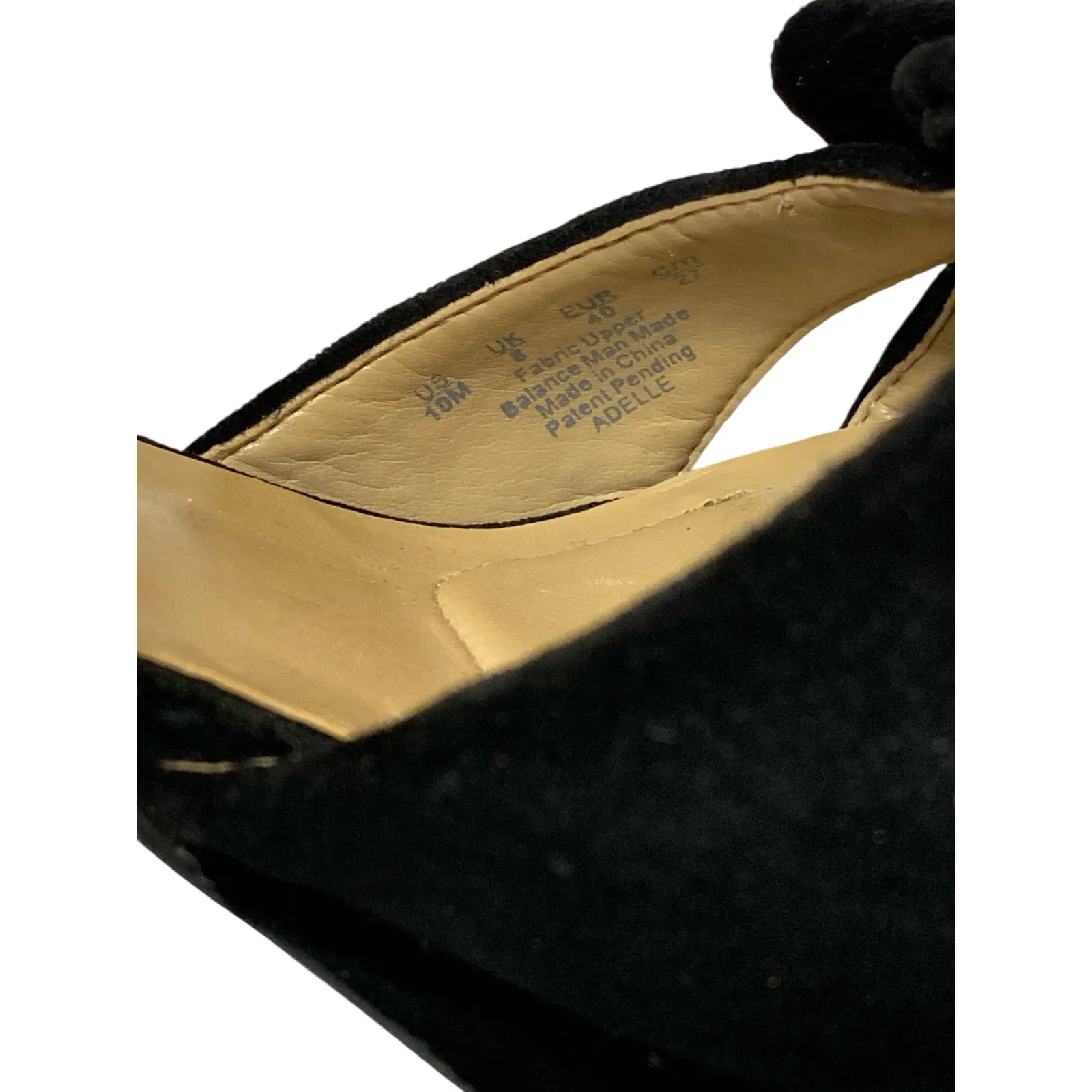 Naturalizer Adelle Women's Black Open Toe Ankle Strap Block Heels Sandals Sz 10 - Image 6