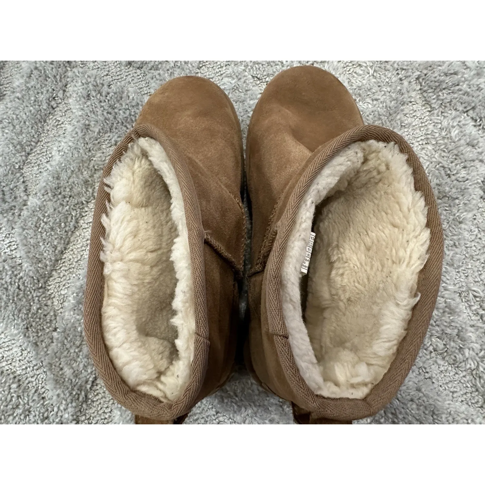 Ugg Classic Platform Mini Booties in Cognac Chestnut Sz 10 USED - Image 10