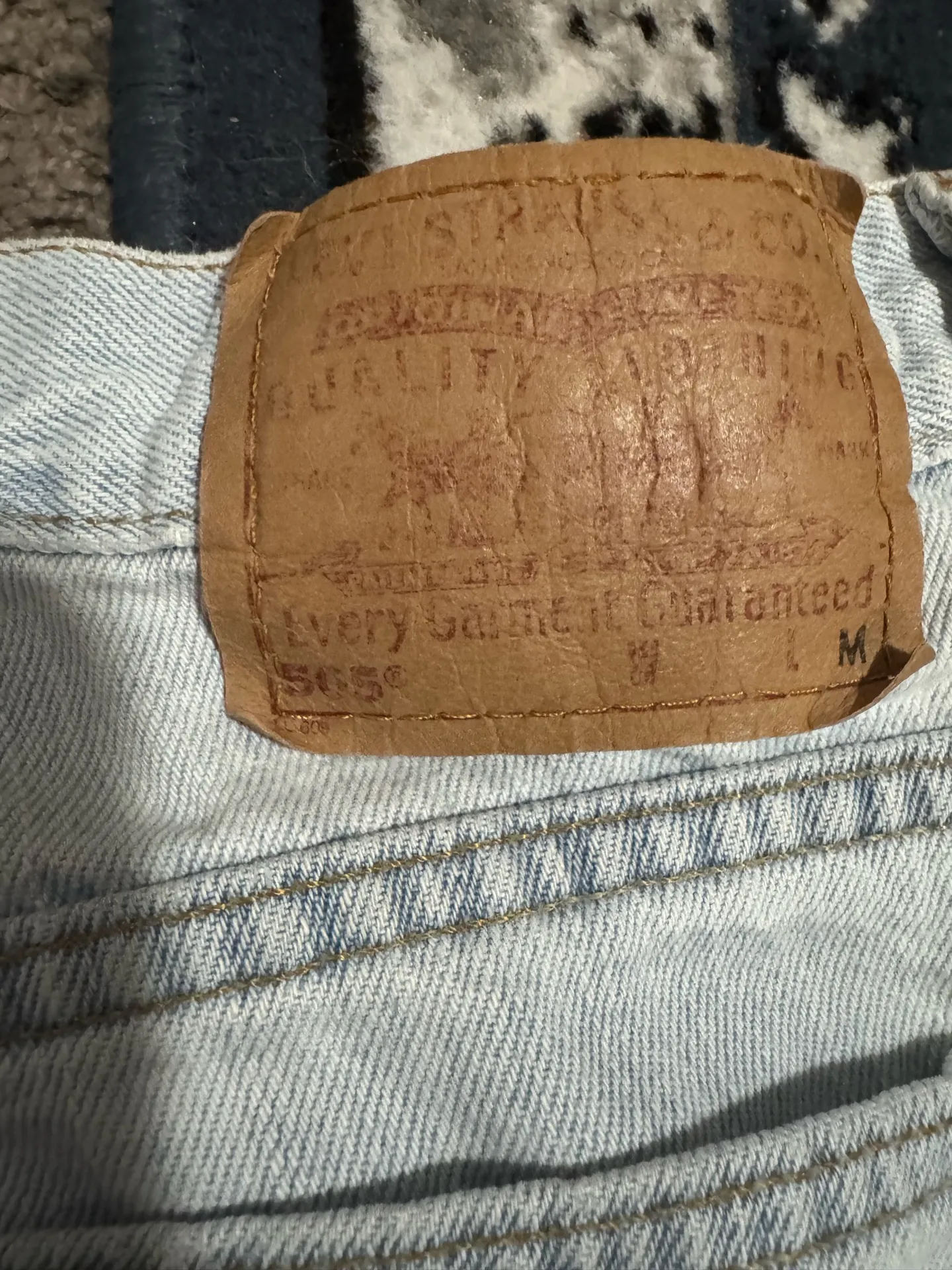 vintage 1995 light wash 505 low rise jeans - Image 5