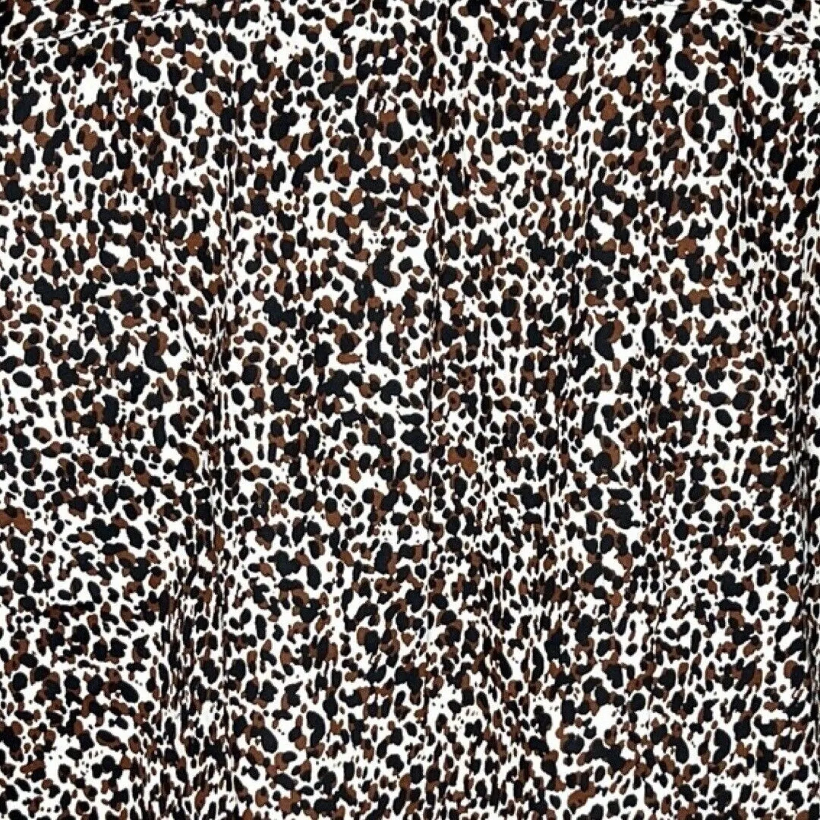 Foxcroft Shirt Womens 12 Brown Black Cheetah Print Button Up Casual Work Office - Image 6