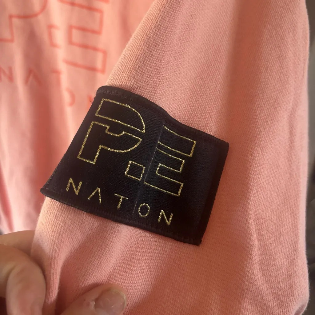 PE Nation Crewneck Sweater Pink - Image 5