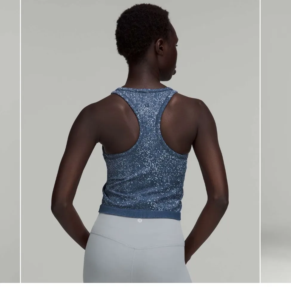 Lululemon Ebb to Street Cropped Racerback Tank Top size 6 - Image 2