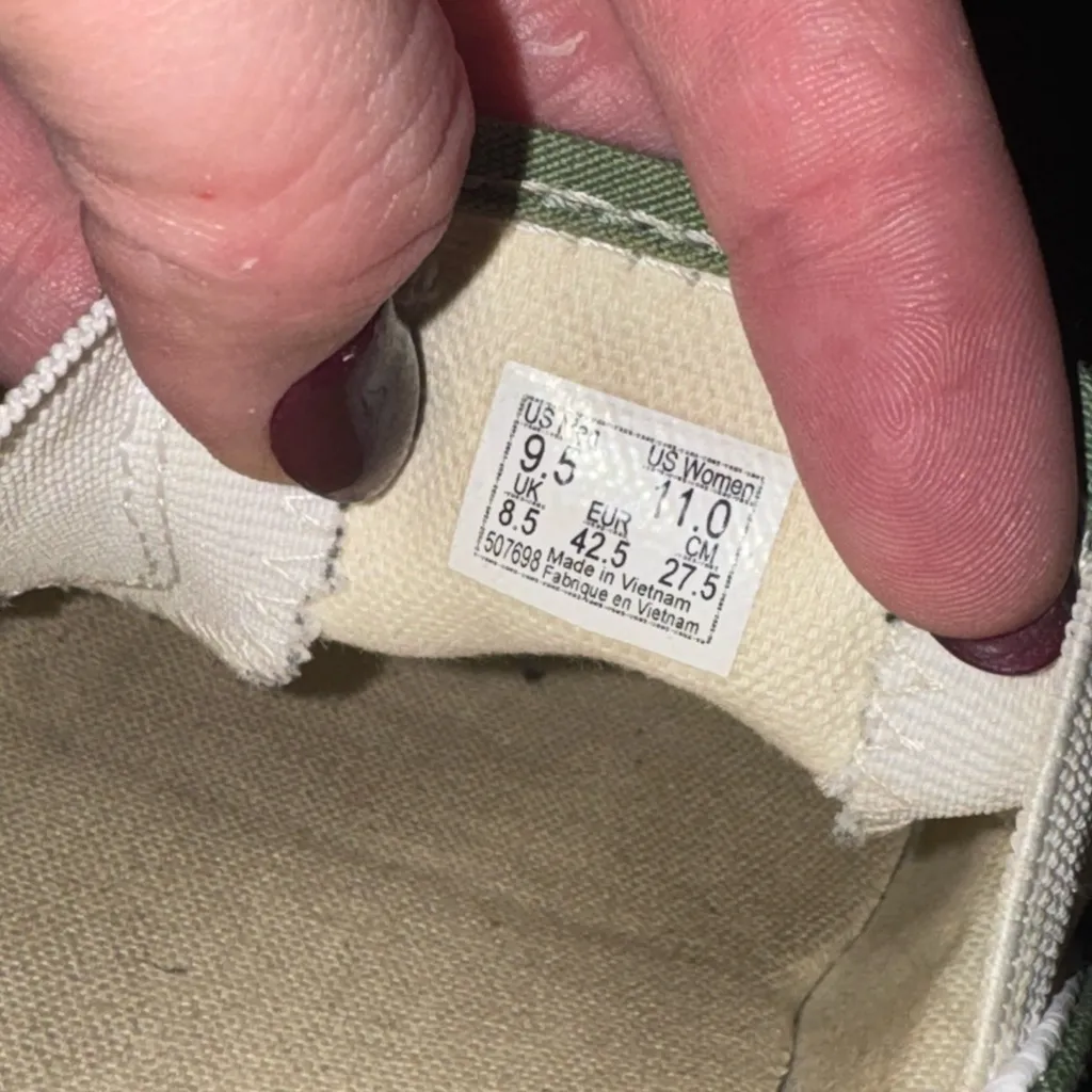 Green Checkered woman’s Shoes - Image 6