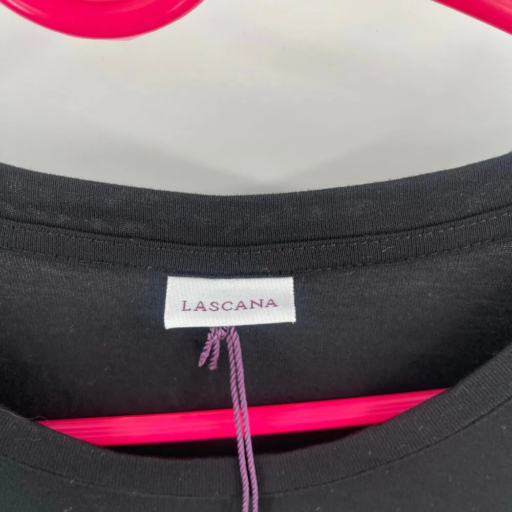 LASCANA Dress Size 10 NWT Jersey Knit Travel Vacation Casual Beach Sundress Black - Image 4