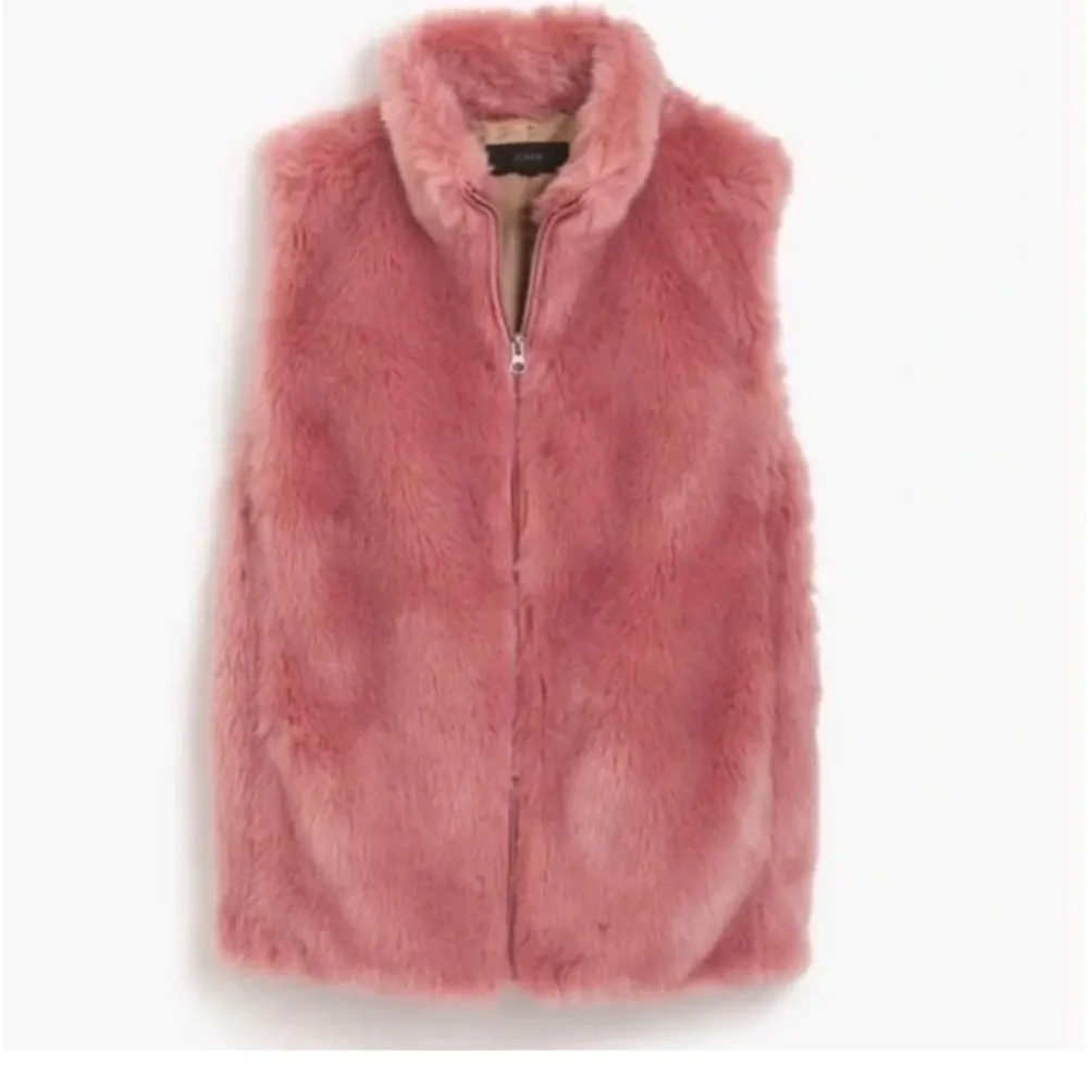 EUC Madewell Women's Pink Faux Fur ‎ Gilet Vest --S - Image 3