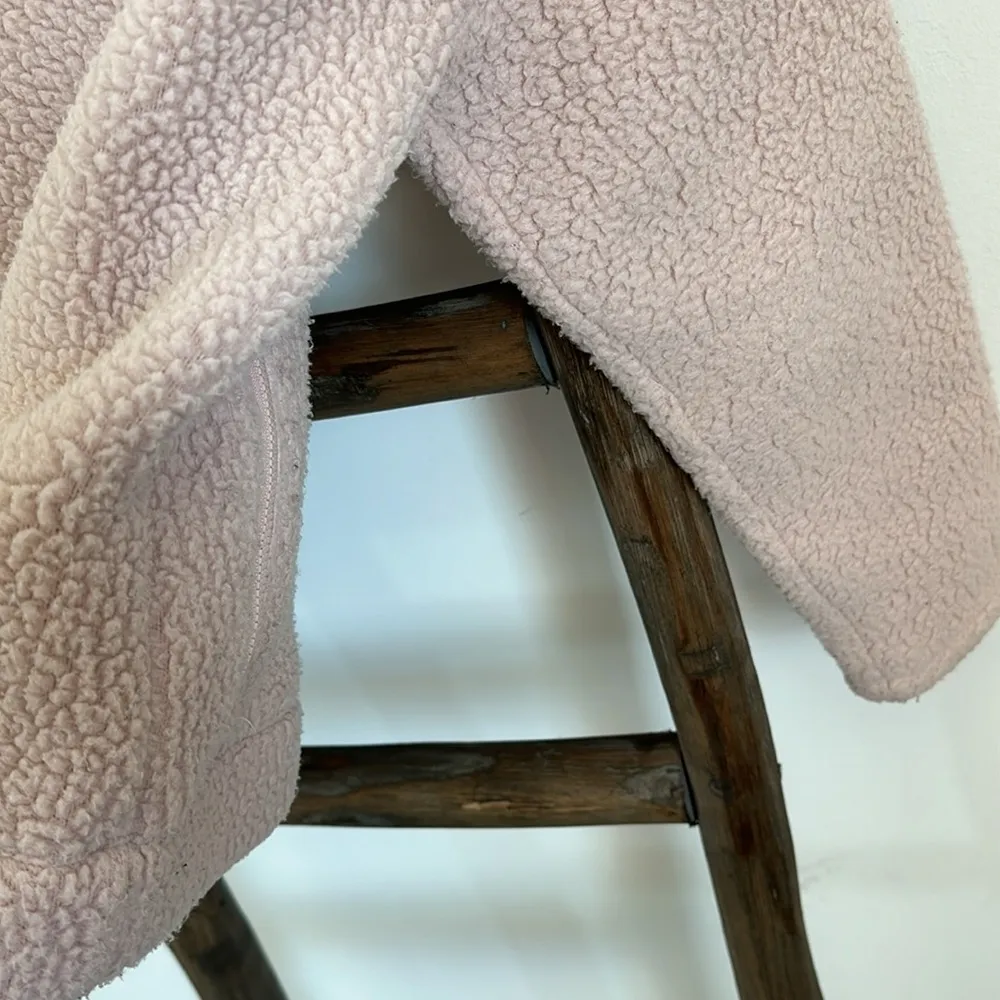 J Crew Womens Pullover Fleece Sherpa Polartec Half-zip Pink Size Small - Image 12