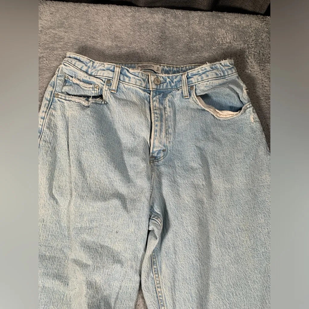 Abercrombie & fitch 90s relaxed jeans high rise Light Blue 32/14R curve love - Image 2