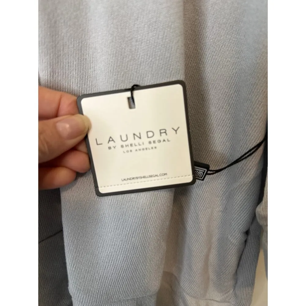 Laundry by Shelli Segal Gray Knit Pajamas Top & Shorts Loungewear Set Size XL - Image 10