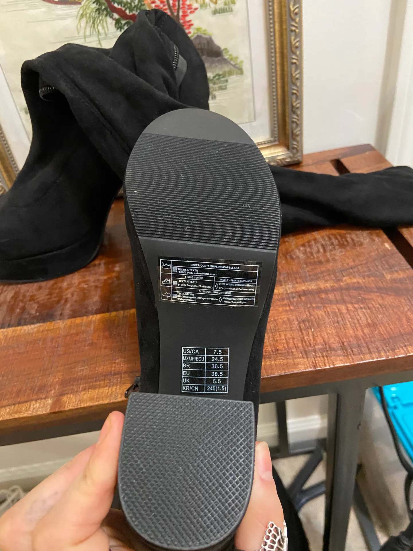 Thigh-high Black Boots  - Image 4