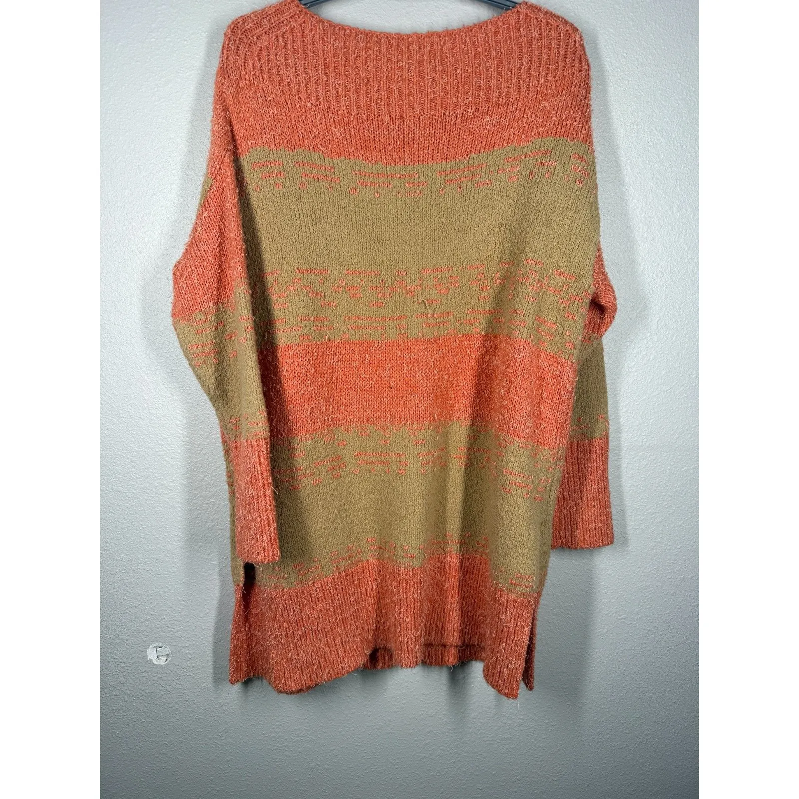Pilcro Anthropologie Womens Rugby Textured Tunic Sweater Sz M Oversized Boho - Image 2