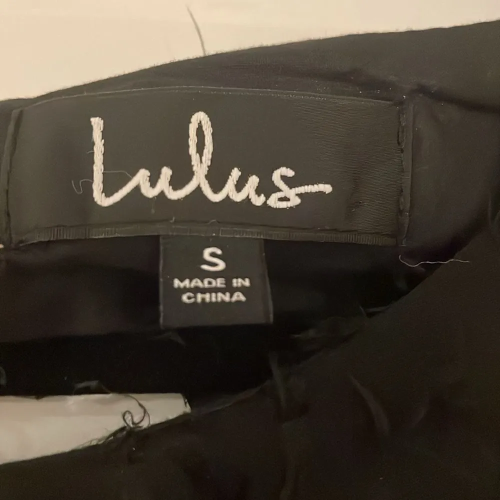 Lulu’s Black Wispy Mini Dress with Back Cut Out, NWOT - Image 4