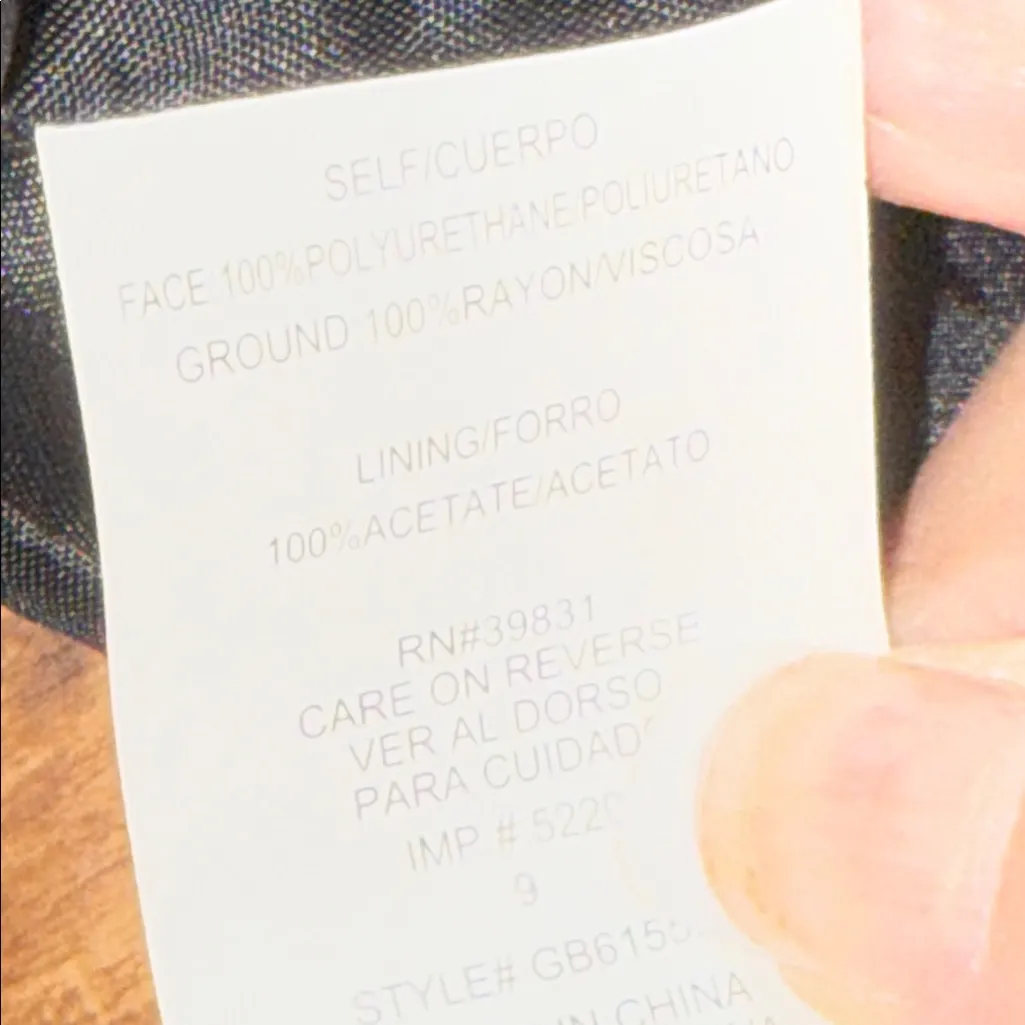 GB GIANI BINI Black Faux Leather Mini Skirt w/ Gold Zipper Size 9 NWT - Image 9