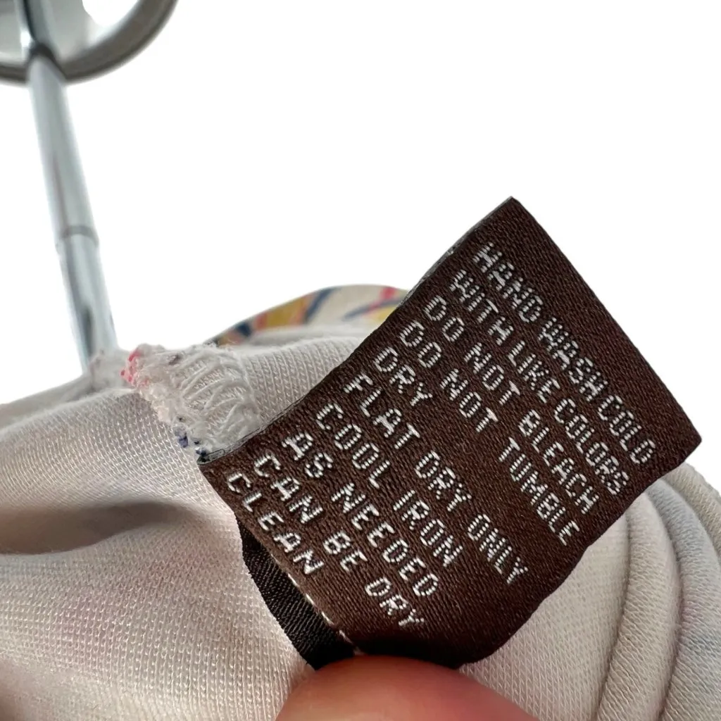 J.McLaughlin Plaid Shift Dress Sleeveless Yellow Cream Multi-Color Size Small - Image 9