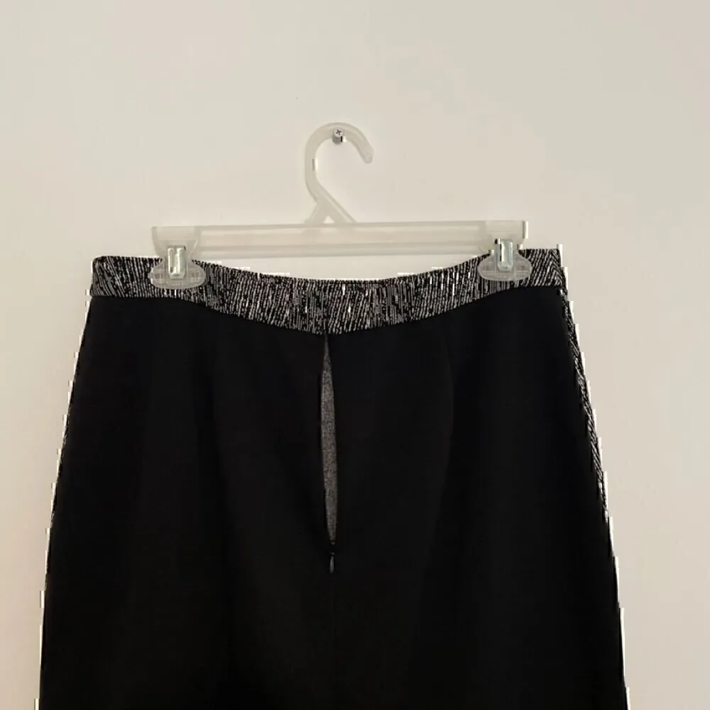 CALVIN KLEIN CK Black Gray Geometric / Solid Colorblock Straight Pencil Skirt 6 - Image 10