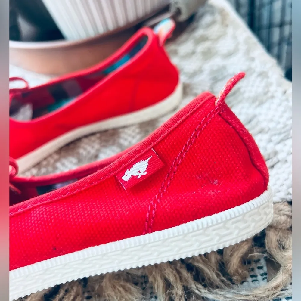 ROCKET DOG WOMENS FLATS SHOES IN RED preloved but like new condition. In size 8 - Image 12