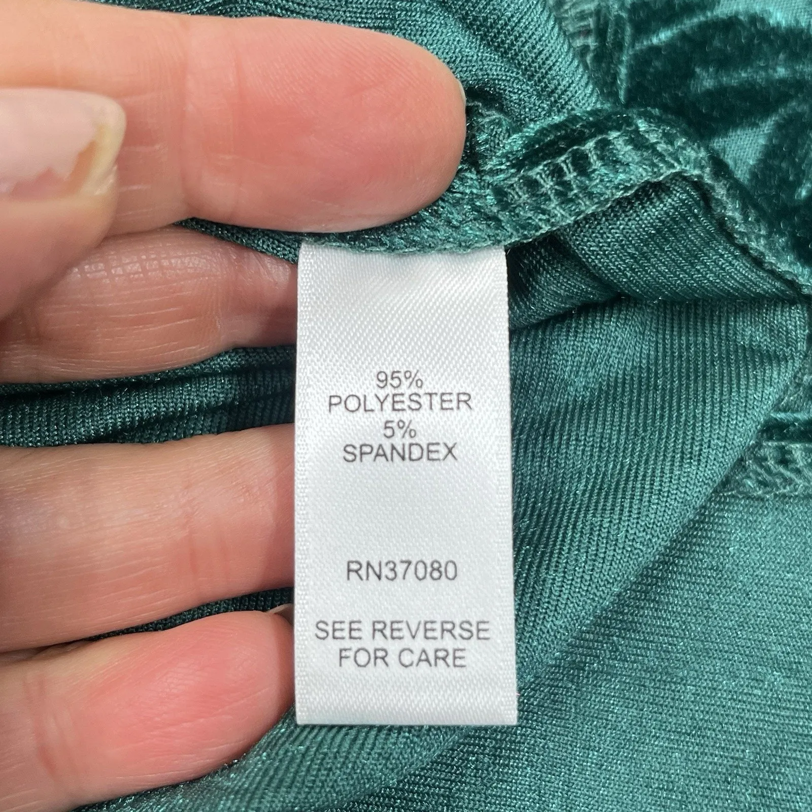 Cato Velvet Burnout Tunic Medallion Print Green Size Large Flowy Fairy Holiday - Image 8