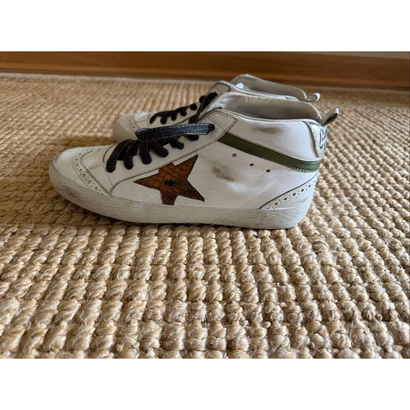 Golden Goose Mid Star Private EDT EU 37 White Leather Auth - Image 2