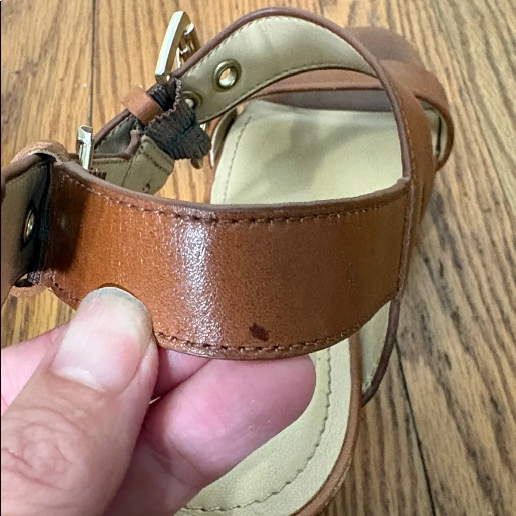 Nine West Scarlett platform wedge sandals brown size‎ 7 - Image 12