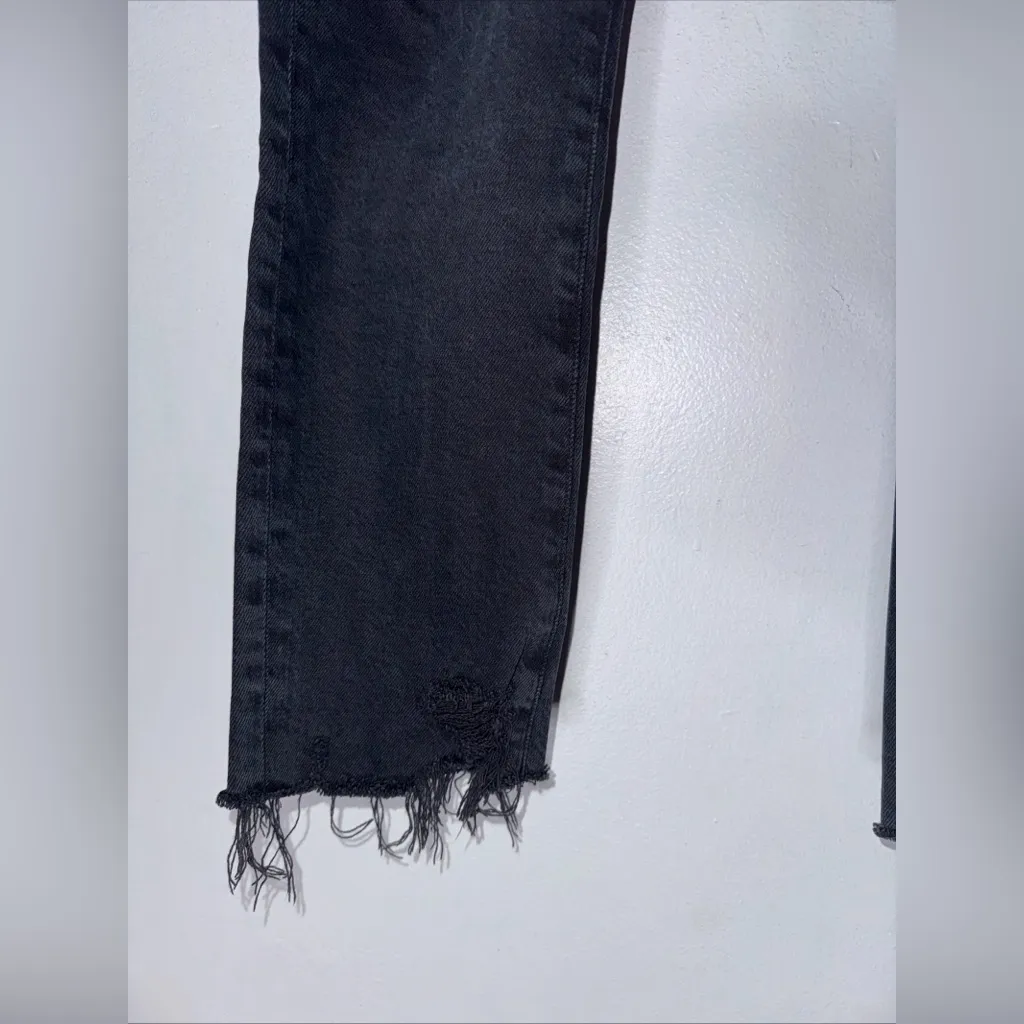 AGOLDE  Jeans‎ 26 Black Toni Raw Hem - Image 3