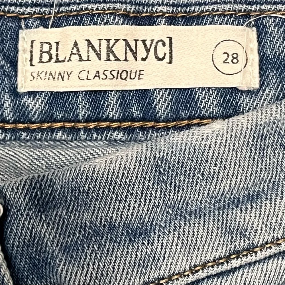 Blank NYC Skinny Classique Distressed Light Wash Jeans - Image 9