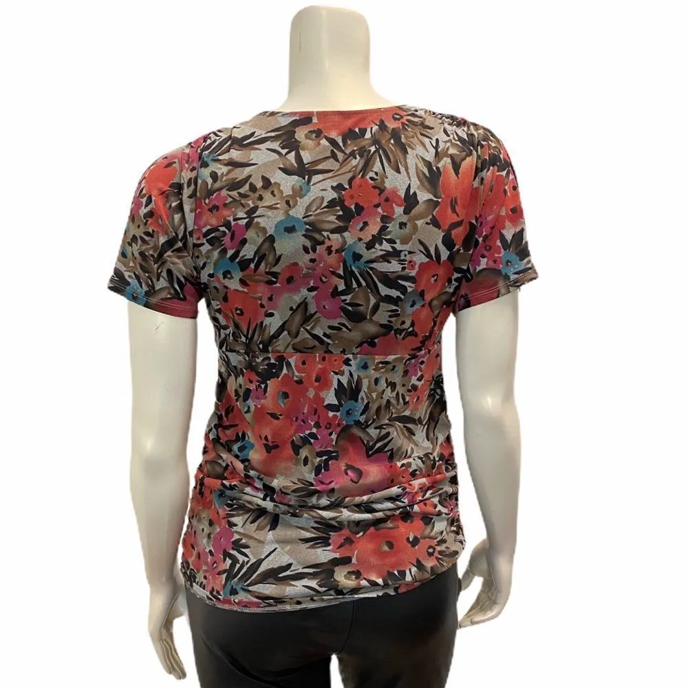 Motherhood Maternity Floral Medium Stretch Blouse - Image 3