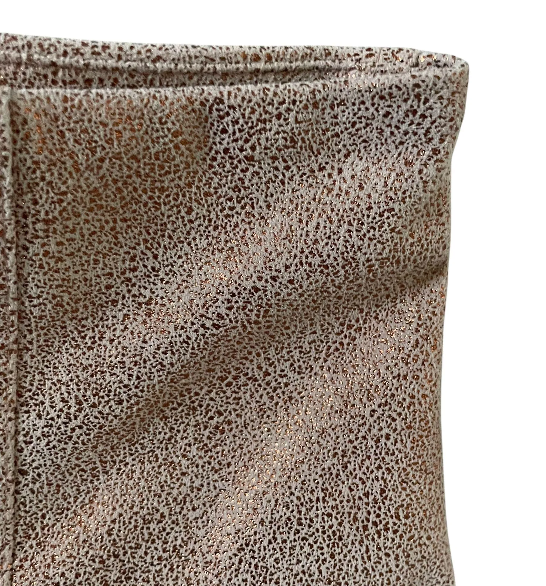 Sparkly Rose Gold Mini Skirt Size 12 - Image 2