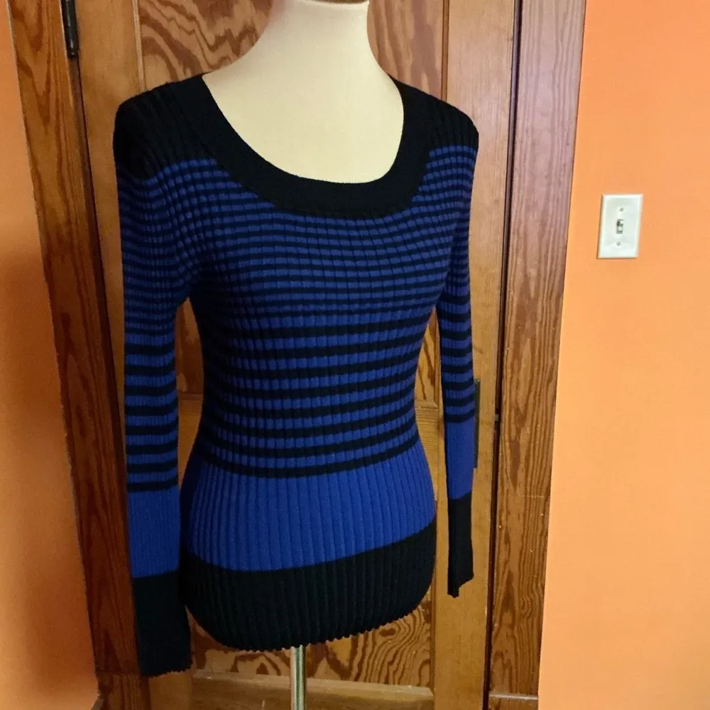 Retro Y2K sexy striped sweater Blue Size undefined - Image 7