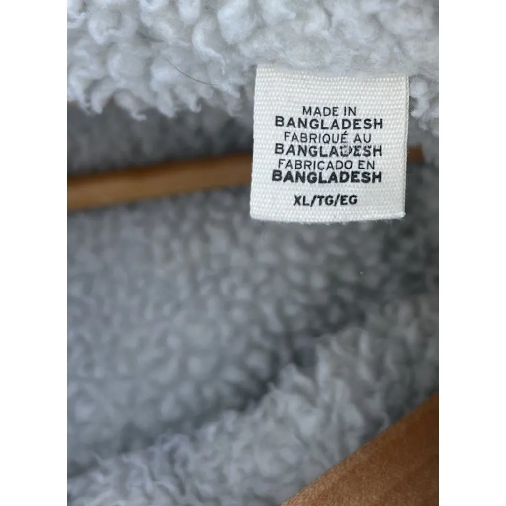 Signature Gold Levi Strauss Sherpa Trucker Jacket Chore Barn Size XL Blue Denim - Image 7