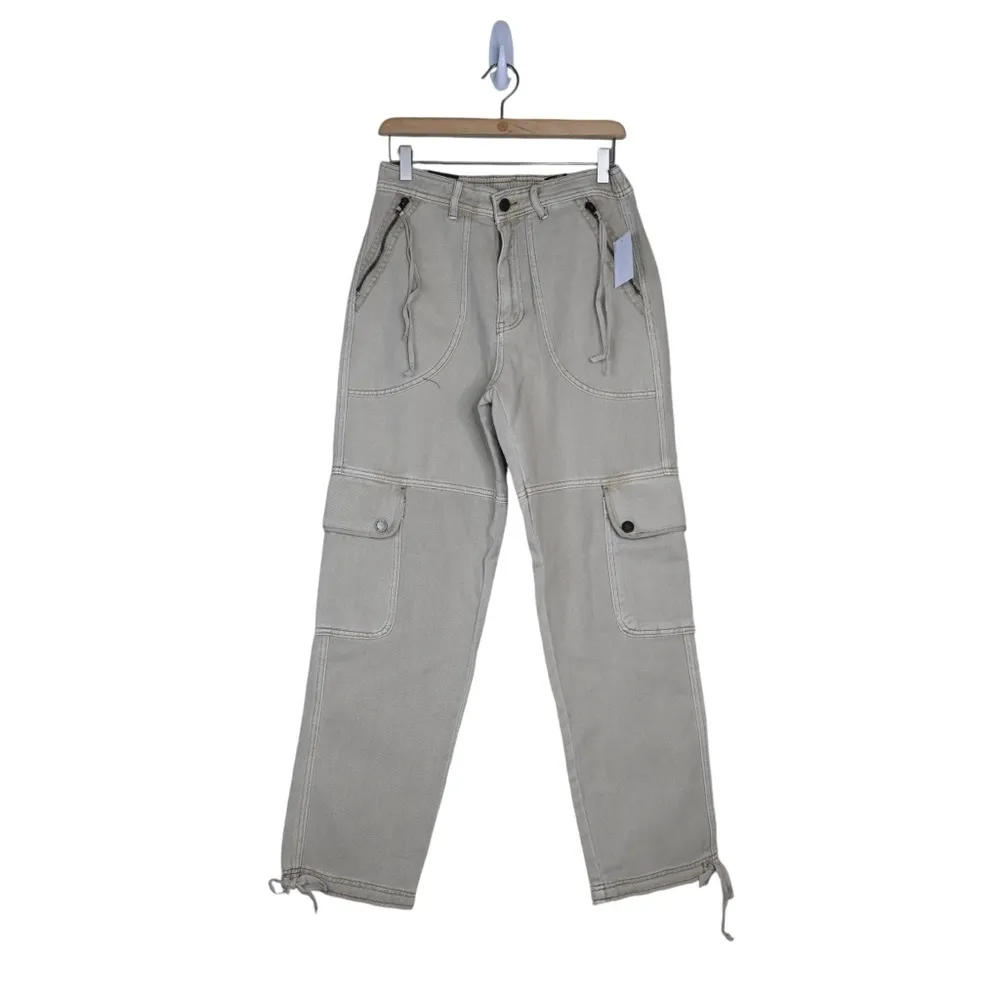 BLANKNYC Womens 28 Cotton Twill Cargo Pants in Wild Oats NEW - Image 2