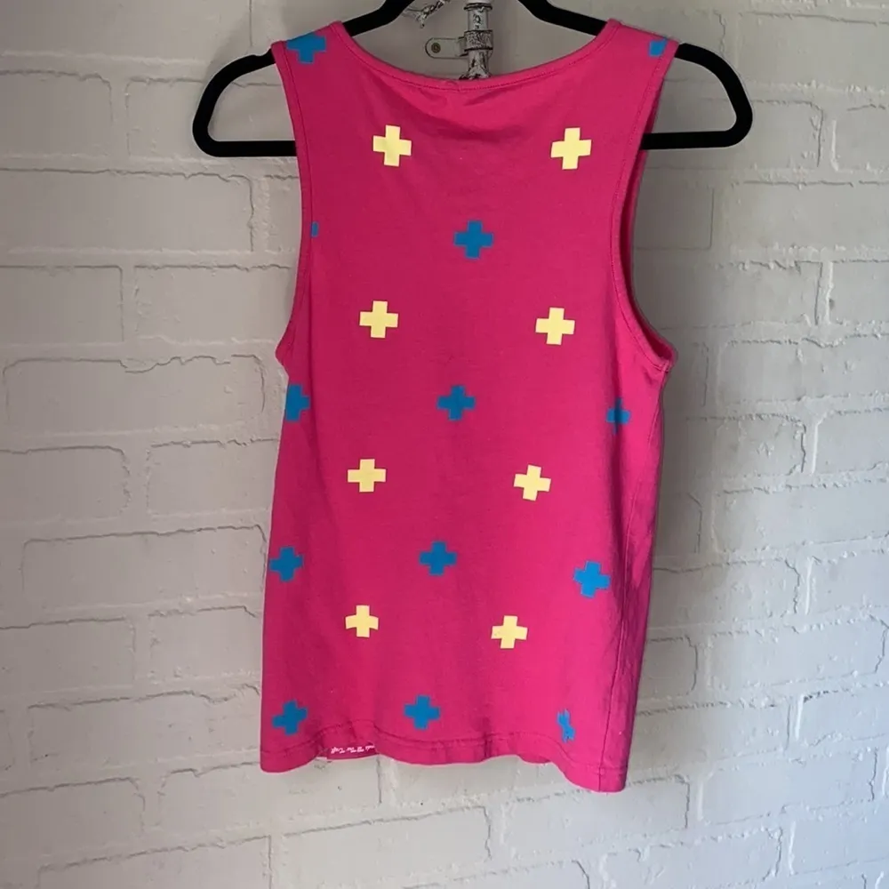 Pink Dolphin shirt cross tank top 100% cotton legends at our craft‎ - Image 8