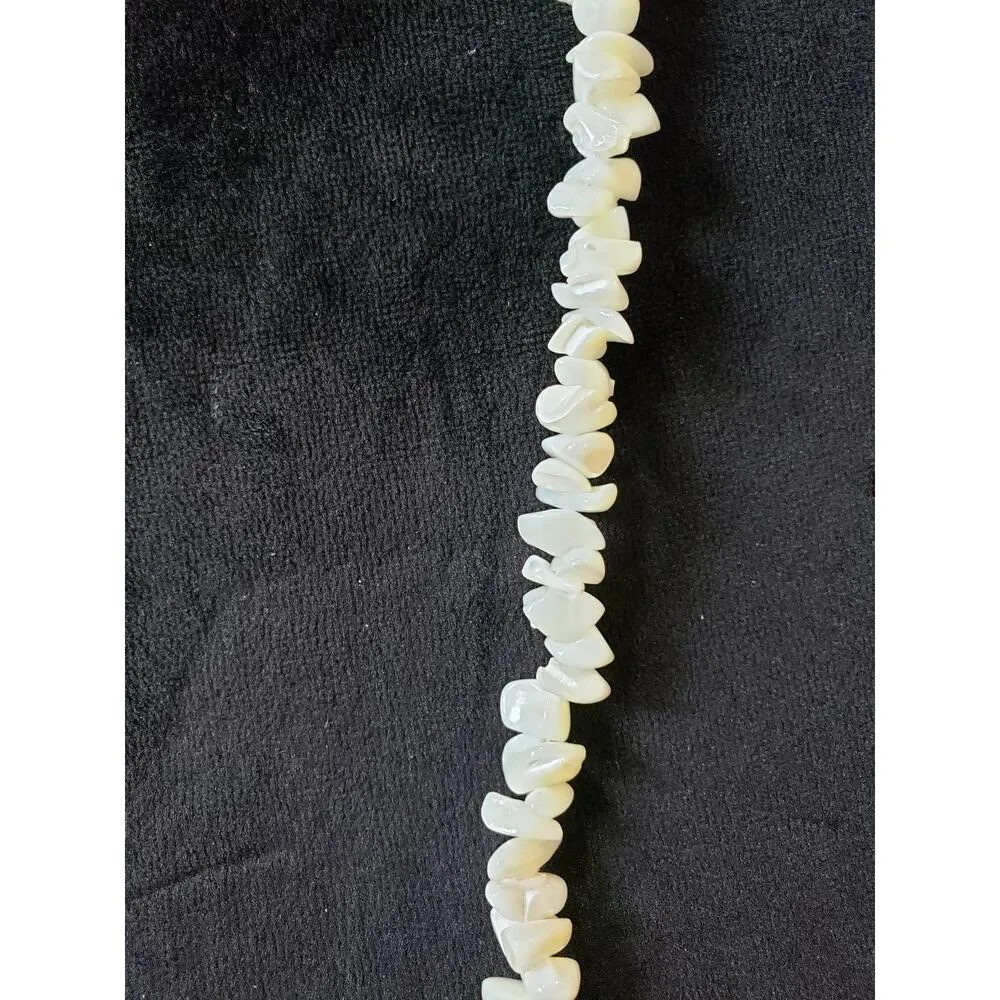 Women's White Natural Shell Chip Necklace Classic Beach Boho Jewelry Fashion Gold - Image 4