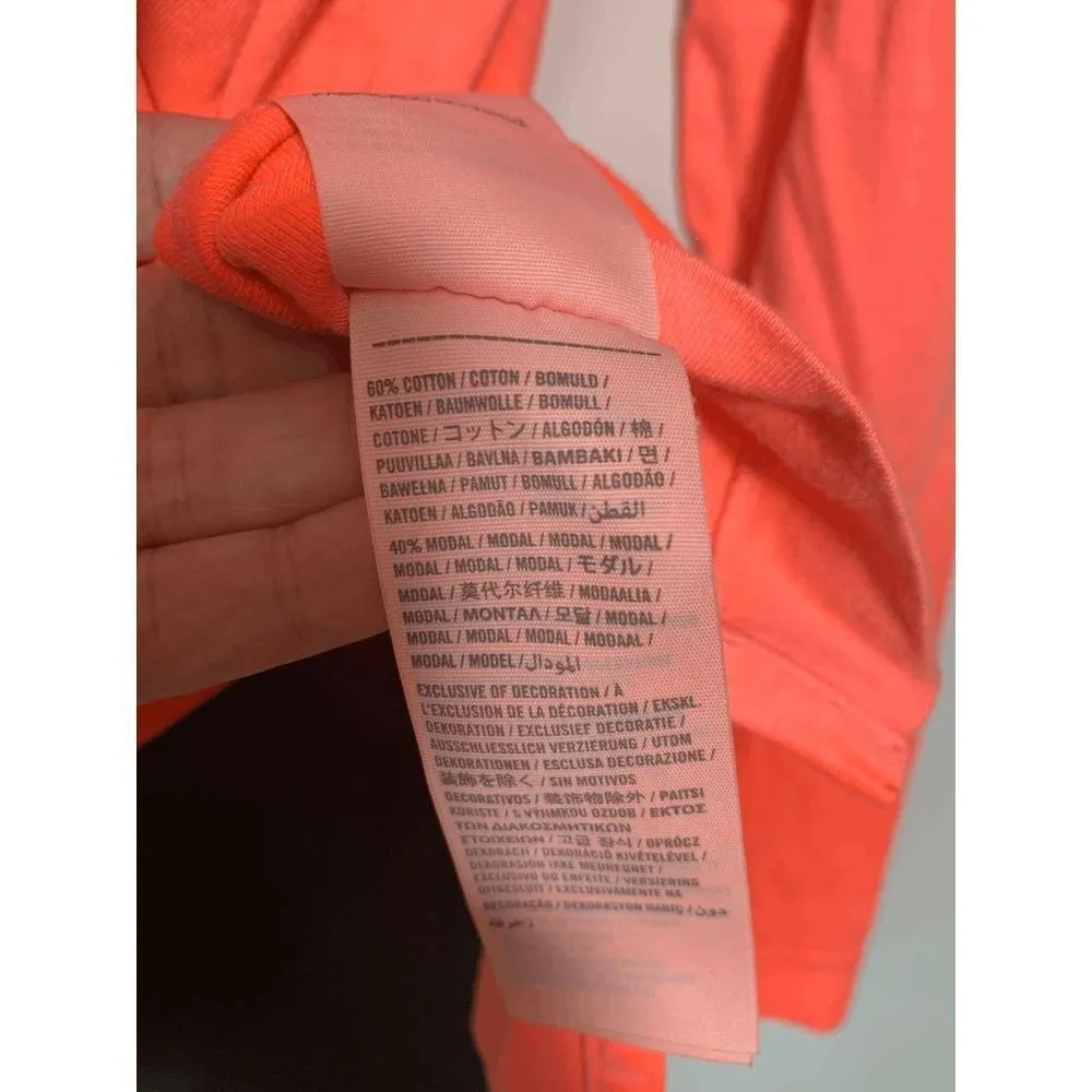 Hollister Neon Orange Ombre Long Sleeve T Shirt - Image 4