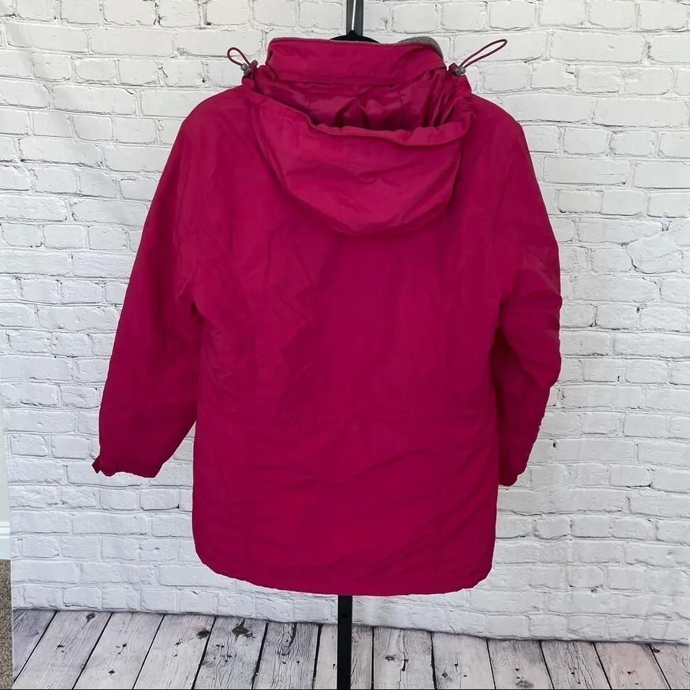 LL Bean Pink Coat with Hood - Image 2