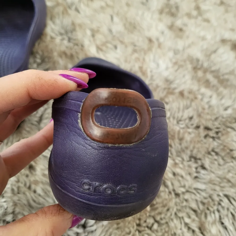 Crocs Kadee Flats Navy & Brown Size 6 - Image 3