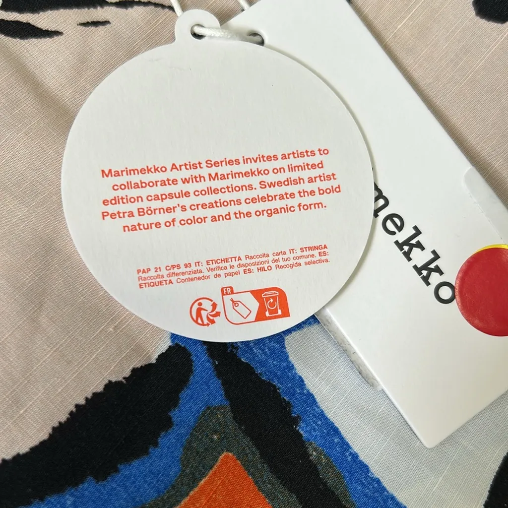 Marimekko Antra Eldfamn Maxi Dress Blue Size undefined - Image 12