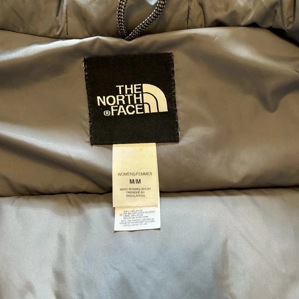 The North Face  dark vintage grey snow jacket  size medium - Image 12