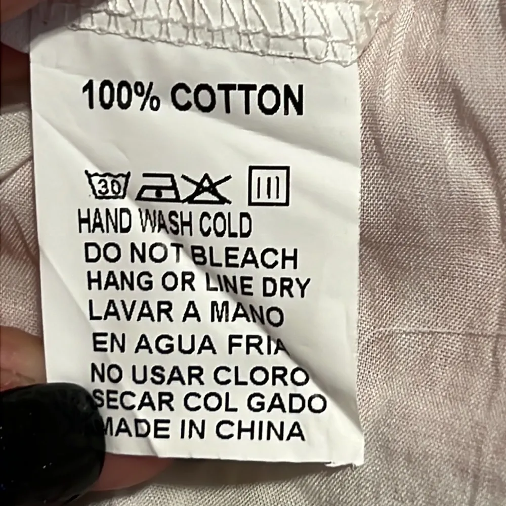 Morgan sz small red white striped detail dress tassel tie neck lined knee length - Image 6